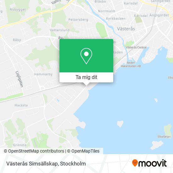 Västerås Simsällskap karta