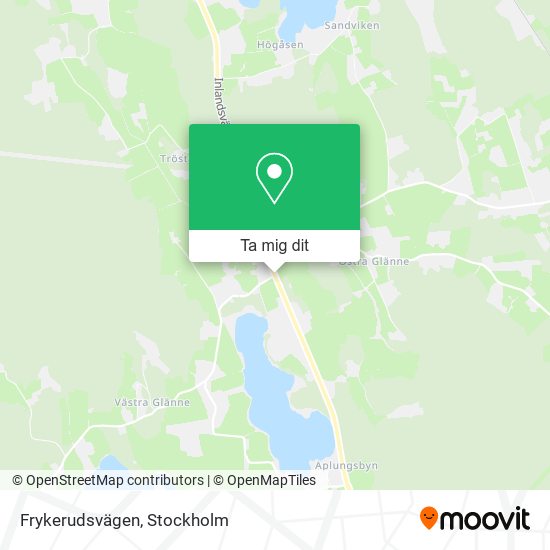 Frykerudsvägen karta