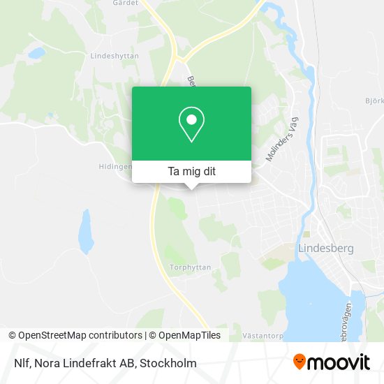 Nlf, Nora Lindefrakt AB karta