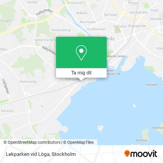 Lekparken vid Löga karta