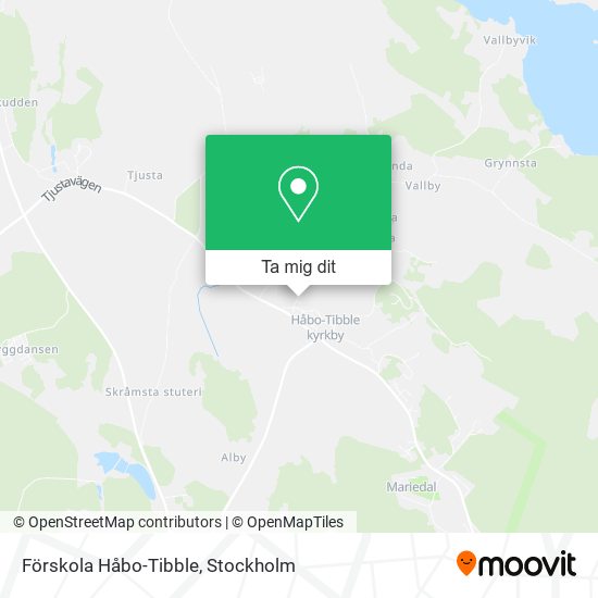 Förskola Håbo-Tibble karta