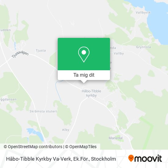Håbo-Tibble Kyrkby Va-Verk, Ek.För. karta