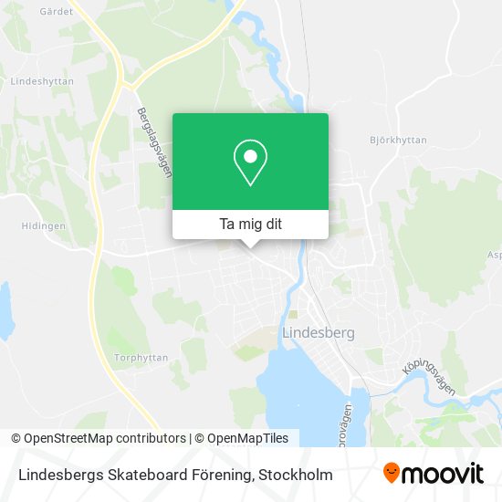 Lindesbergs Skateboard Förening karta