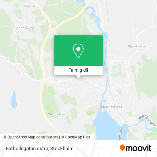 Fotbollsgatan östra karta
