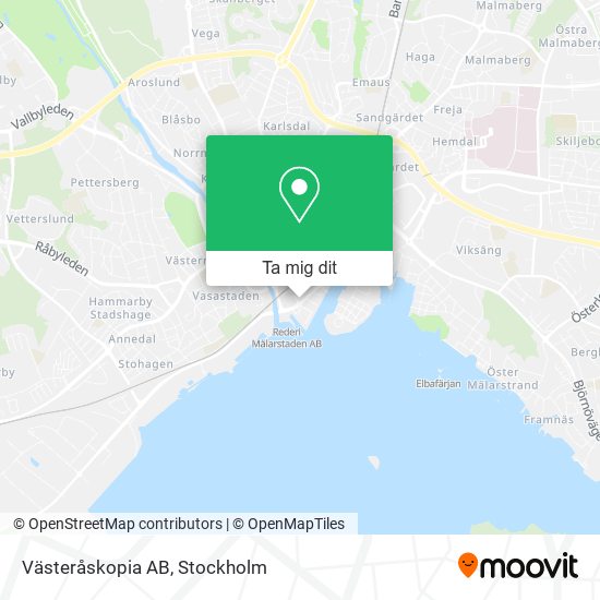 Västeråskopia AB karta