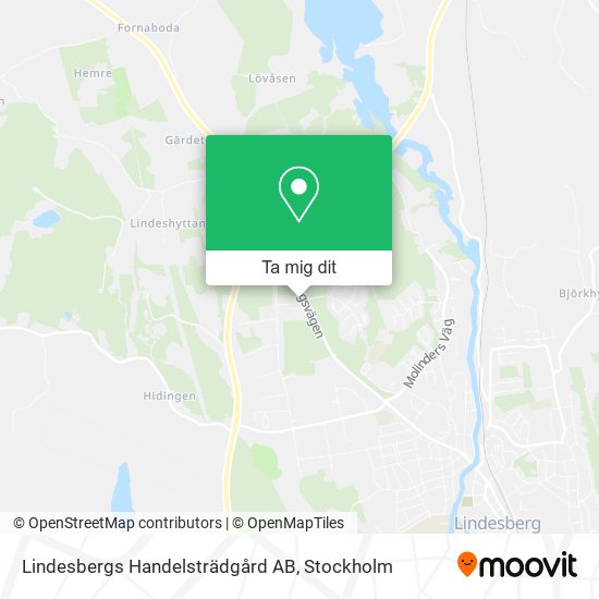 Lindesbergs Handelsträdgård AB karta