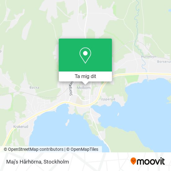 Maj's Hårhörna karta