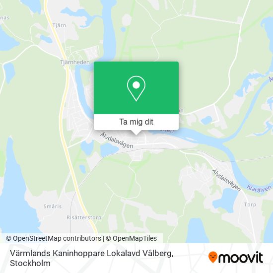 Värmlands Kaninhoppare Lokalavd Vålberg karta