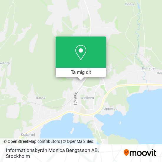 Informationsbyrån Monica Bengtsson AB karta