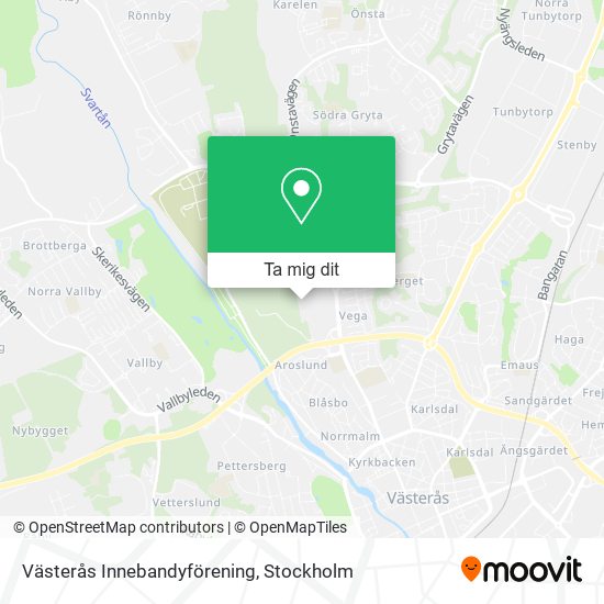 Västerås Innebandyförening karta