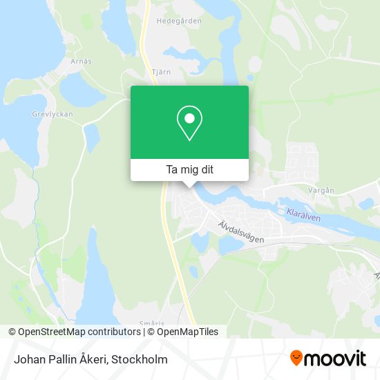 Johan Pallin Åkeri karta