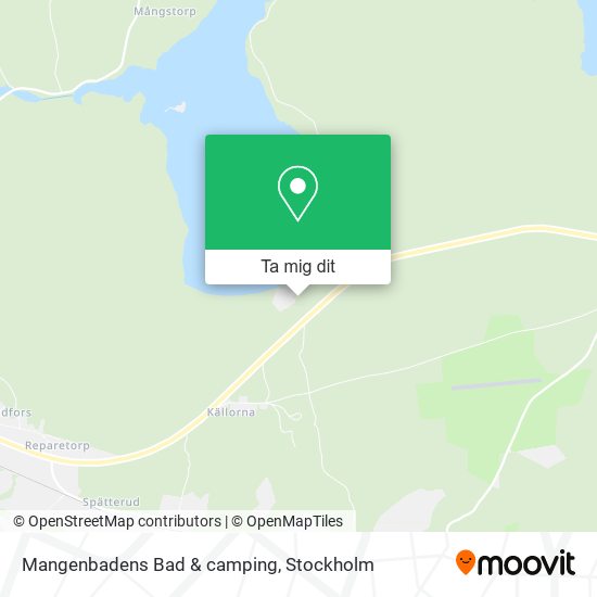 Mangenbadens Bad & camping karta