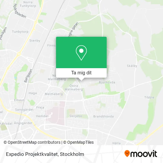 Expedio Projektkvalitet karta