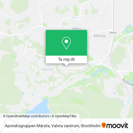 Apoteksgruppen Märsta, Valsta centrum karta