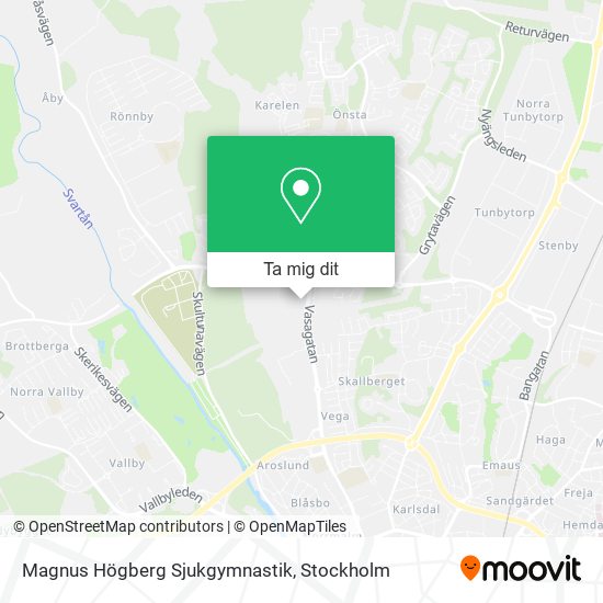 Magnus Högberg Sjukgymnastik karta