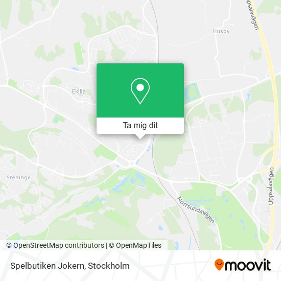 Spelbutiken Jokern karta