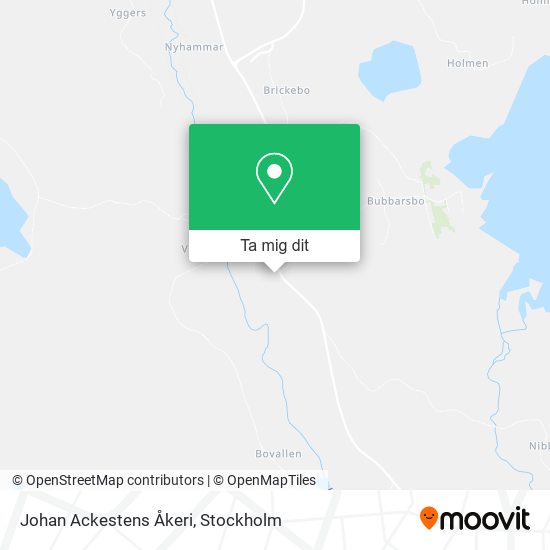 Johan Ackestens Åkeri karta
