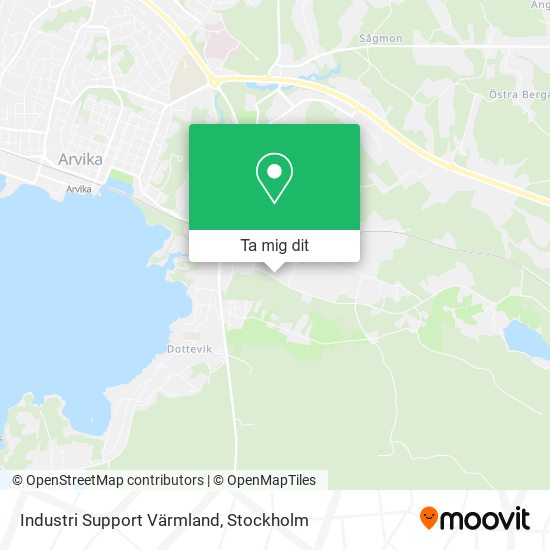 Industri Support Värmland karta