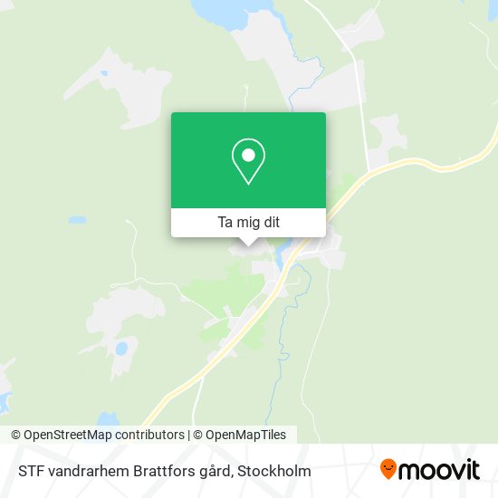 STF vandrarhem Brattfors gård karta