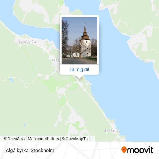 Älgå kyrka karta