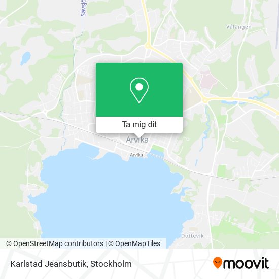 Karlstad Jeansbutik karta