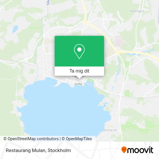 Restaurang Mulan karta