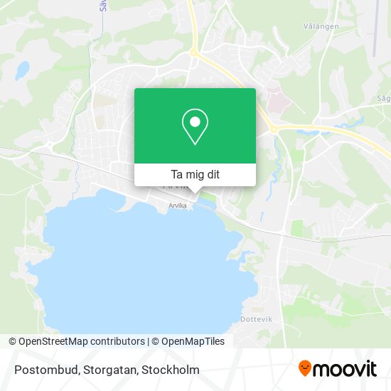 Postombud, Storgatan karta