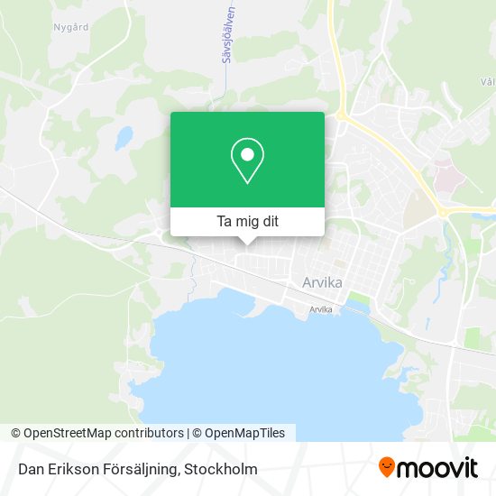 Dan Erikson Försäljning karta