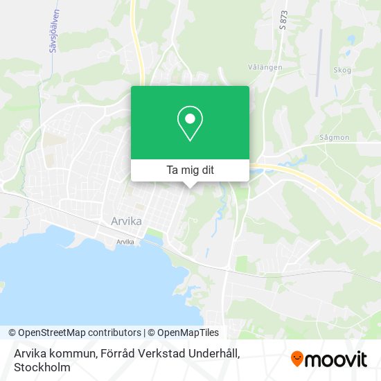 Arvika kommun, Förråd Verkstad Underhåll karta