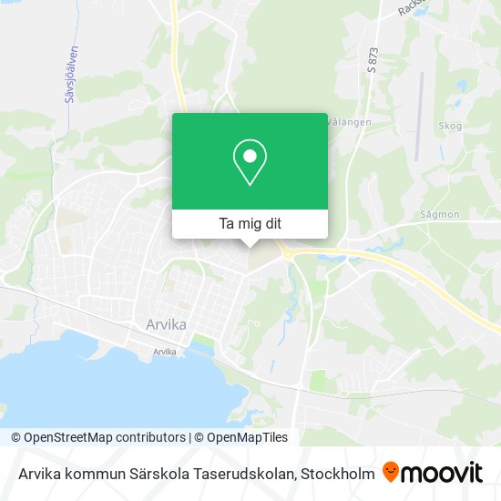 Arvika kommun Särskola Taserudskolan karta