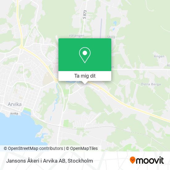 Jansons Åkeri i Arvika AB karta
