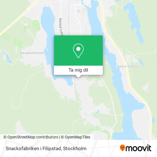 Snacksfabriken i Filipstad karta