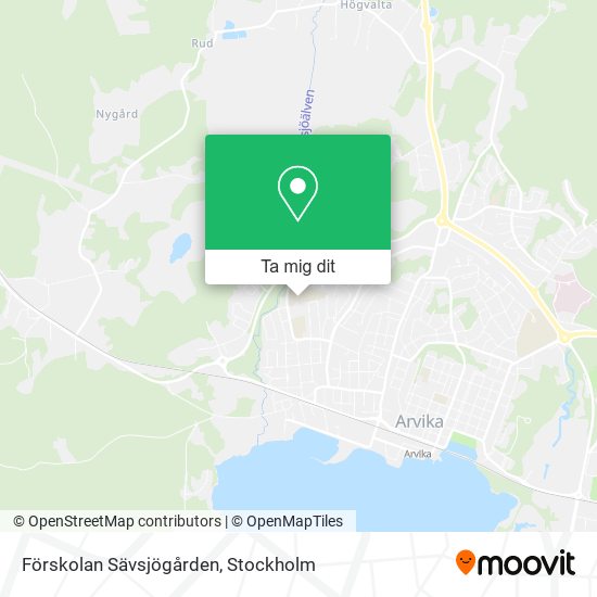 Förskolan Sävsjögården karta