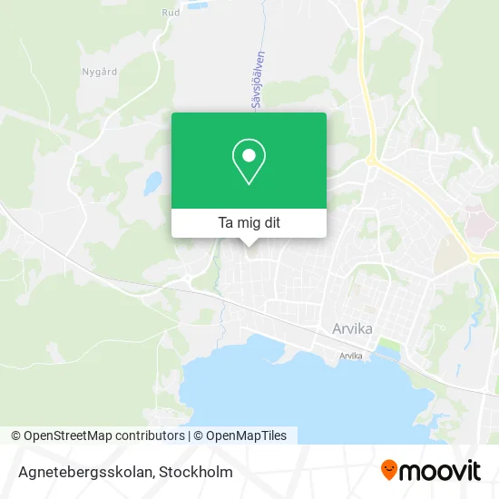 Agnetebergsskolan karta
