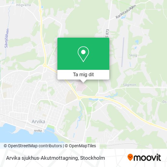 Arvika sjukhus-Akutmottagning karta