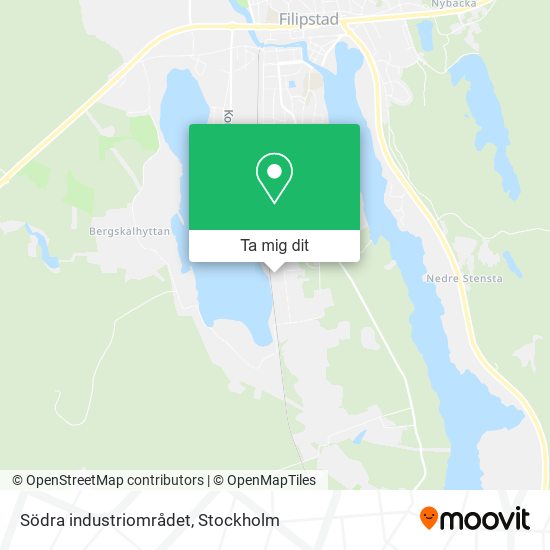 Södra industriområdet karta