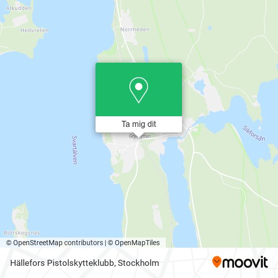 Hällefors Pistolskytteklubb karta