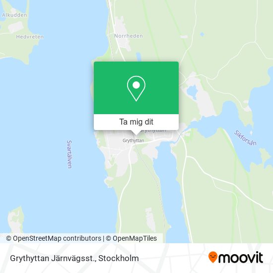 Grythyttan Järnvägsst. karta