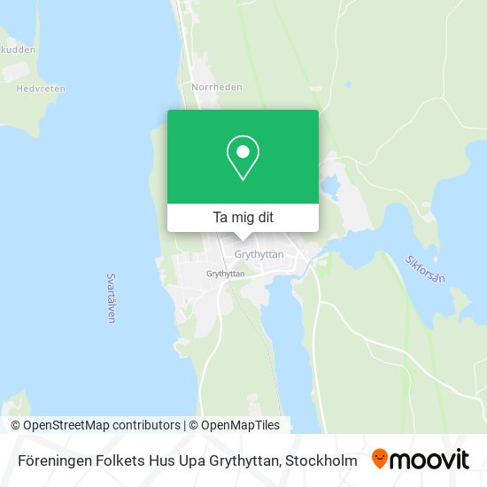 Föreningen Folkets Hus Upa Grythyttan karta