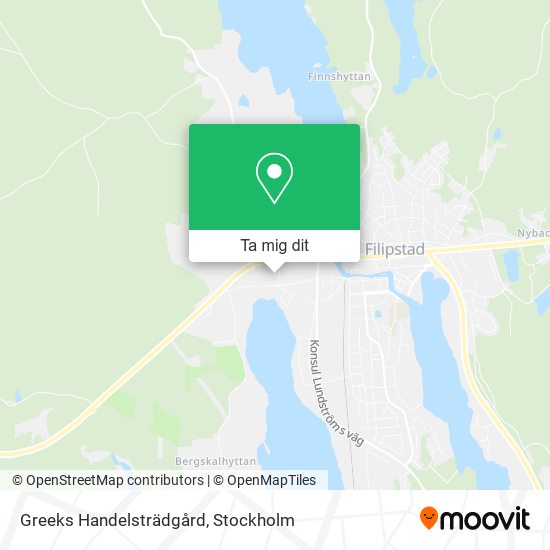 Greeks Handelsträdgård karta