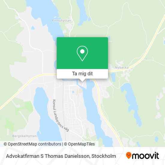 Advokatfirman S Thomas Danielsson karta