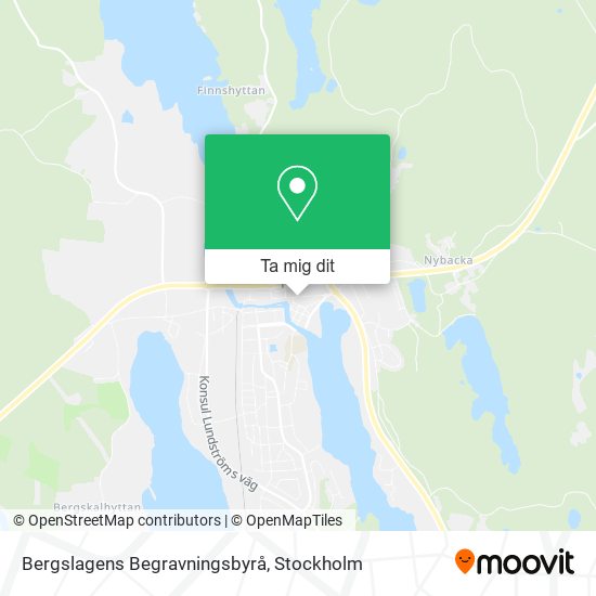 Bergslagens Begravningsbyrå karta