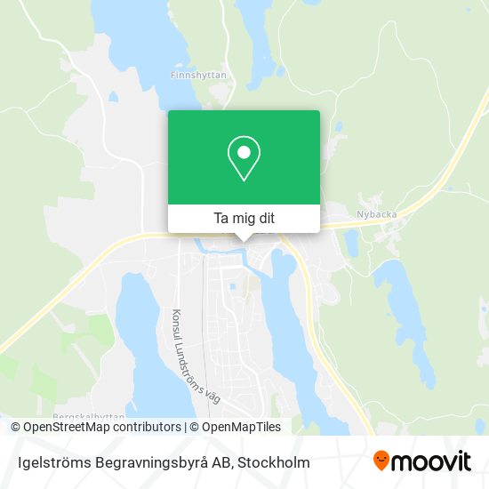 Igelströms Begravningsbyrå AB karta