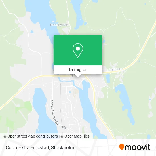 Coop Extra Filipstad karta