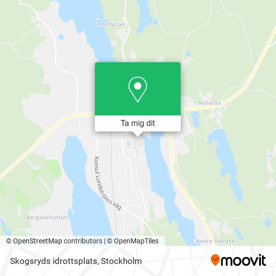 Skogsryds idrottsplats karta
