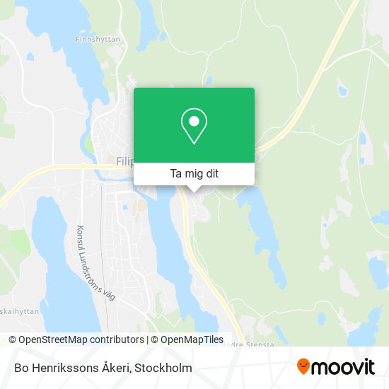 Bo Henrikssons Åkeri karta