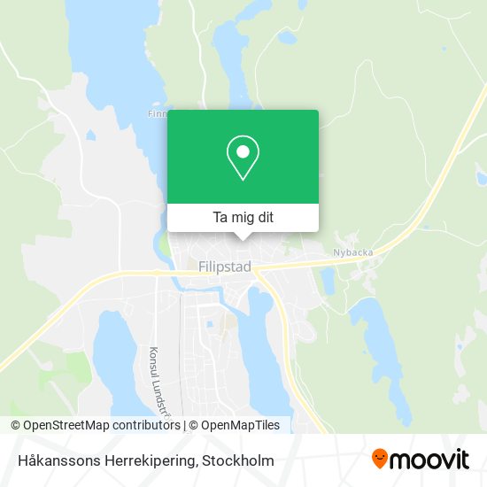 Håkanssons Herrekipering karta