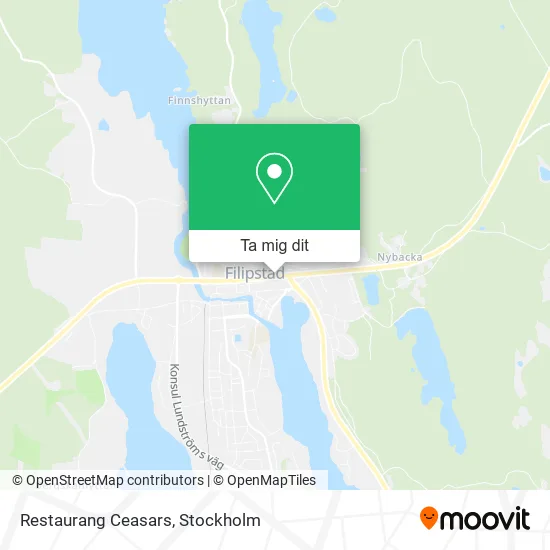 Restaurang Ceasars karta