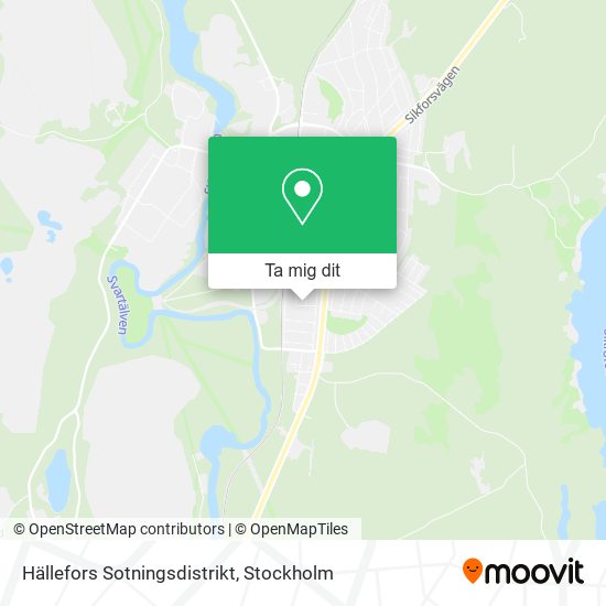 Hällefors Sotningsdistrikt karta