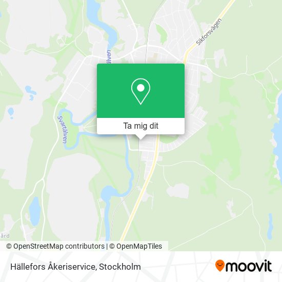 Hällefors Åkeriservice karta